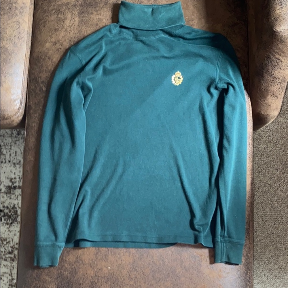 Ralph Lauren forest green turtle neck Size S.